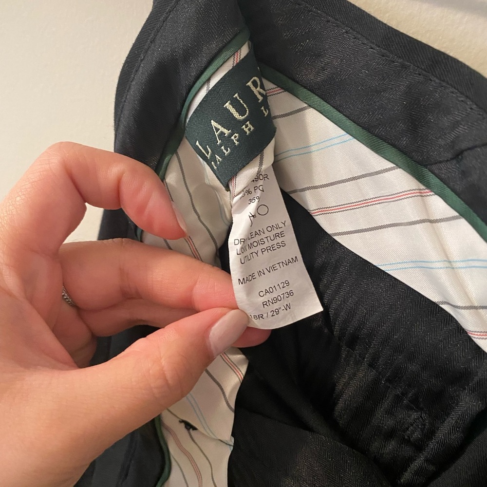 Vintage Ralph Lauren Black Dress Pants - Picture 4 of 7